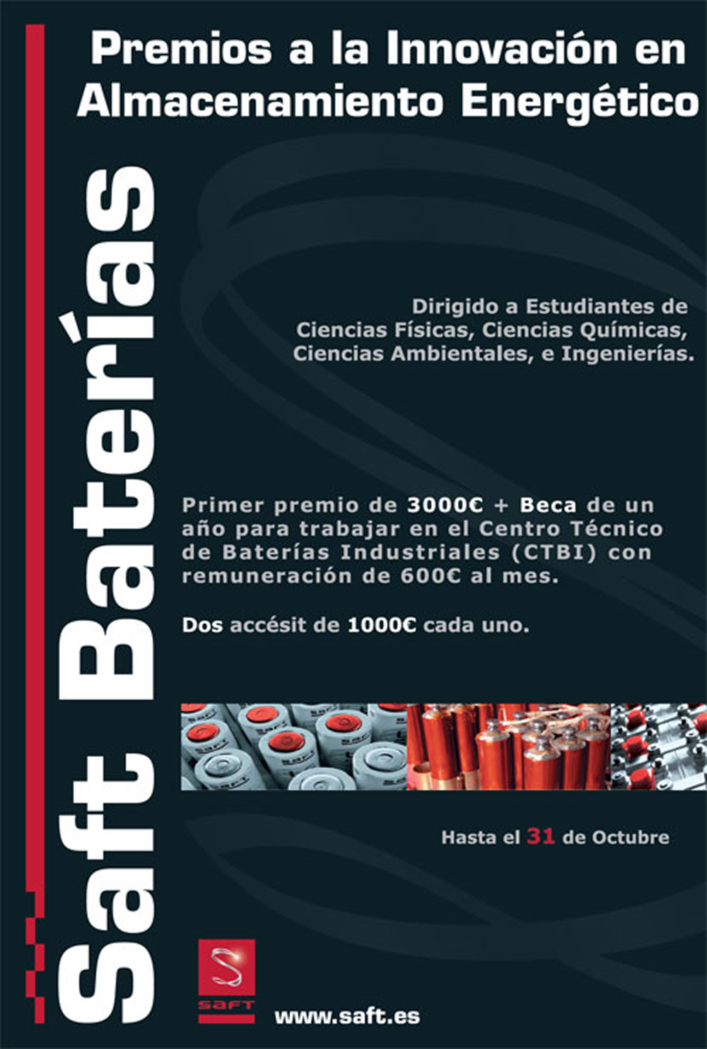 Saft Baterías presenta los Premios a la Innovación en Almacenamiento Energético