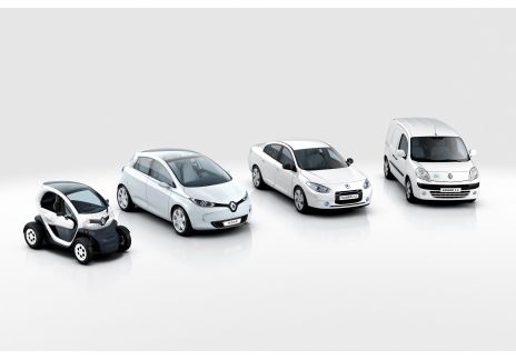 Road show de vehículos electricos de Renault en Madrid