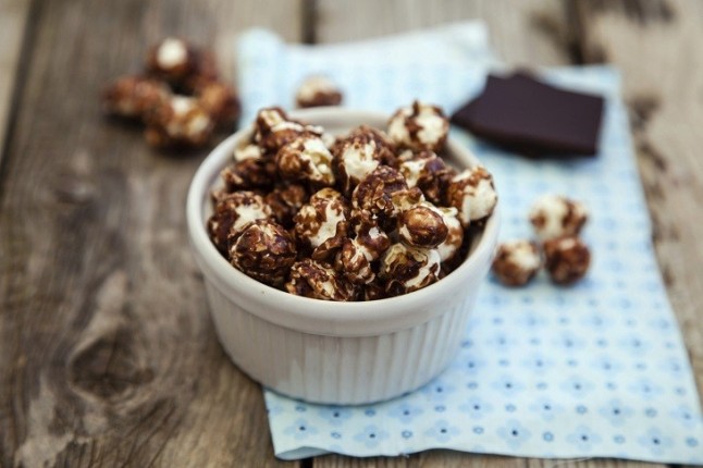 Popped corn con cacao y coconaut