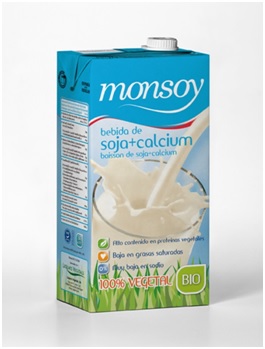 Monsoy Soja Bio calcio  una alternativa Eco con todo el calcio de la leche