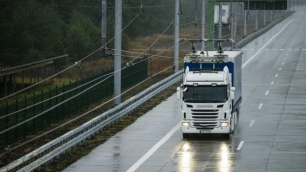 Carretera pionera para camiones eléctricos en Suecia