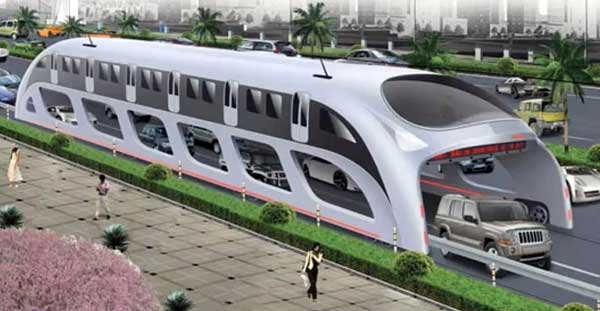 Presentan en China el autobús del futuro