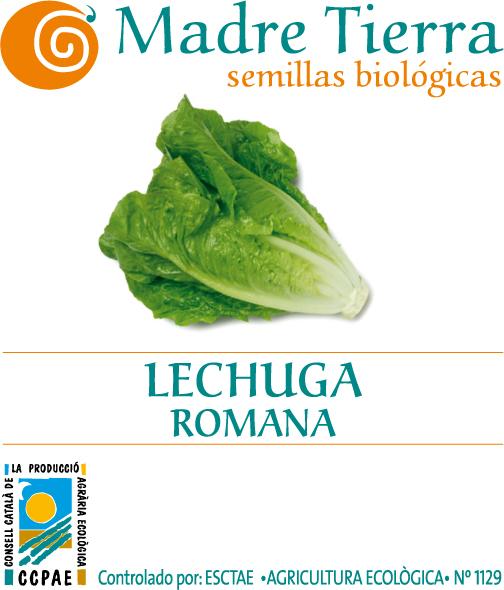 Semillas ecológicas lechuga romana madre tierra