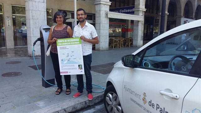 Palma de Mallorca instala 30 puntos de recarga para coches eléctricos
