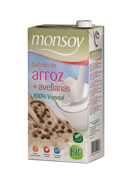 La gama Monsoy se amplía con la bebida de Arroz y Avellanas Ecológica