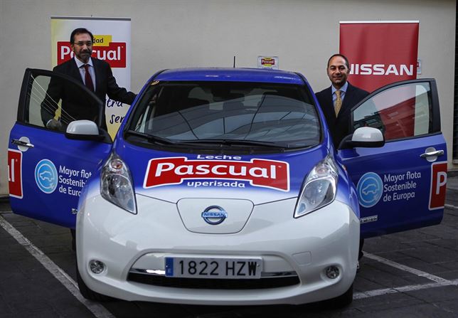 Nissan y Pascual ‘alianza’ para fomentar el uso profesional de los coches eléctricos