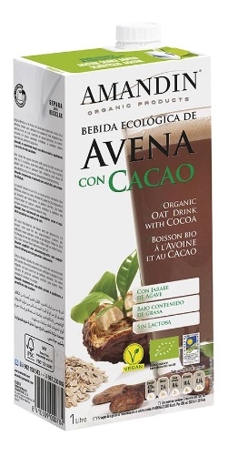¡La nueva bebida de avena con cacao ecológico de Amandín!