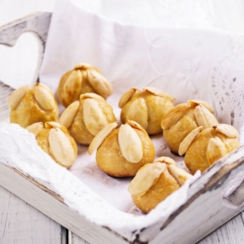 Recetas Ecológicas: Mazapanes de cuscús con compota de mandarina