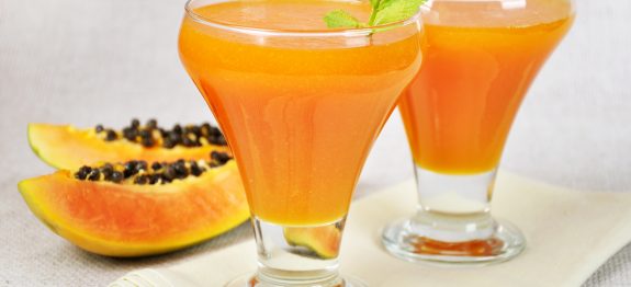 receta ecológica smoothie de papaya y especias