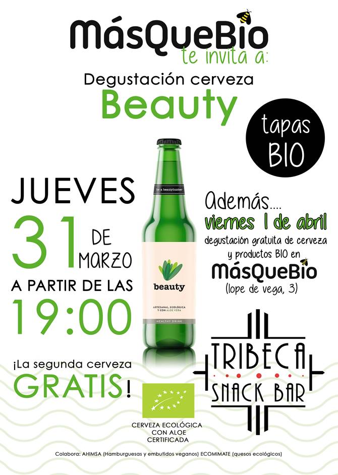 Degustación de cerveza ecológica en ‘MásQueBio’