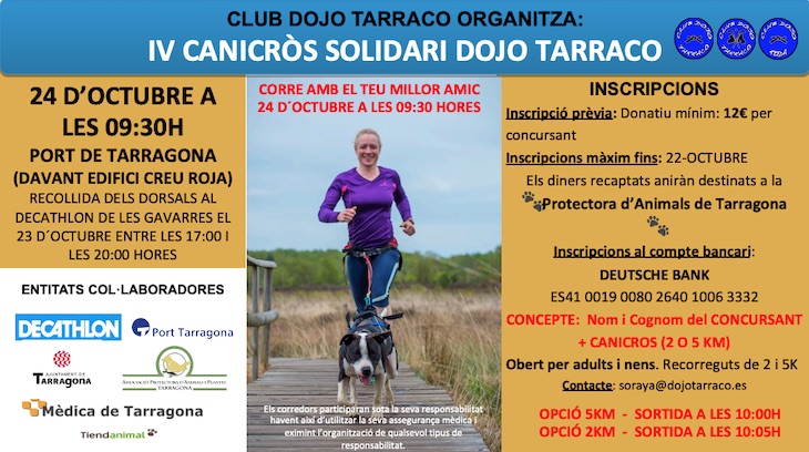 El Port Tarragona será el escenario este domingo el IV Canicros Solidario