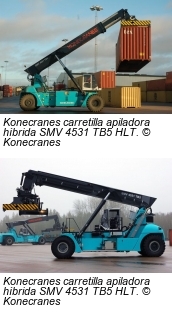 Konecranes presenta la primera carretilla apiladora híbrida del mundo