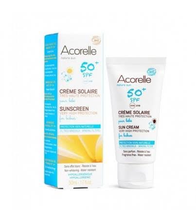 Crema solar bebé SPF50 ACORELLE