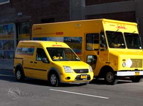 DHL greens delivery fleet with hybrid trucks