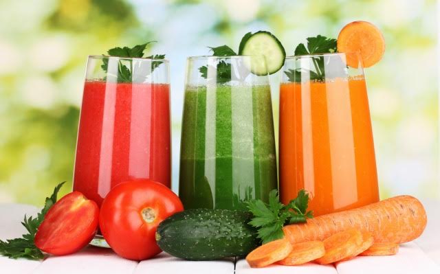 Los beneficios de los zumos de verduras
