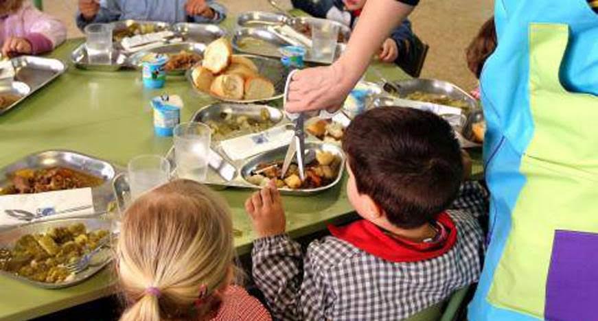 Los comedores escolares madrileños poco saludables y sostenibles