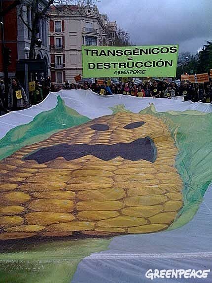 15.000 personas se manifiestan en Madrid por una agricultura libre de transgénicos