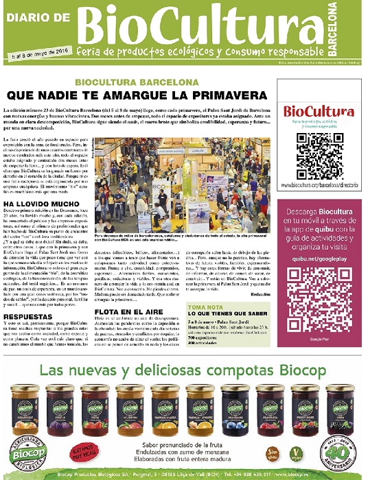 No te puedes perder el ‘Diario de la feria BIOCULTURA Barcelona 2016’