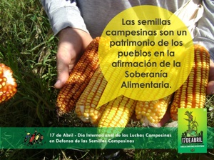 17 de abril: Día de la Soberanía Alimentaria