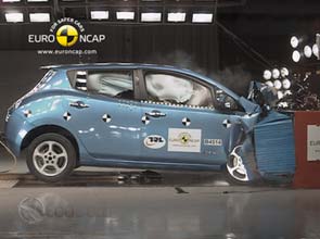 Nissan Leaf gets safety rating from European car safety group