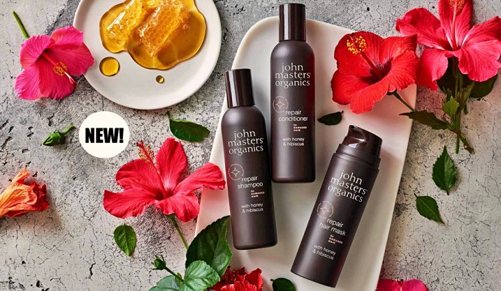 Champú Reparador de Miel e Hibisco para cabello seco