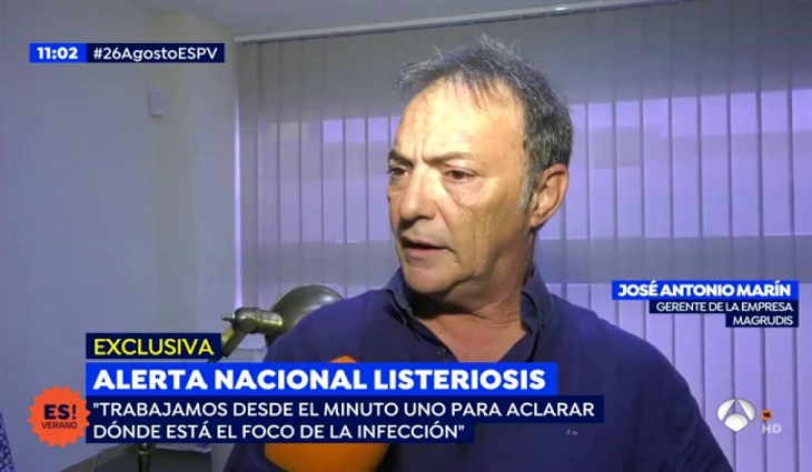 El gerente de Magrudis reconoce que hay listeriosis en una de sus mechadoras