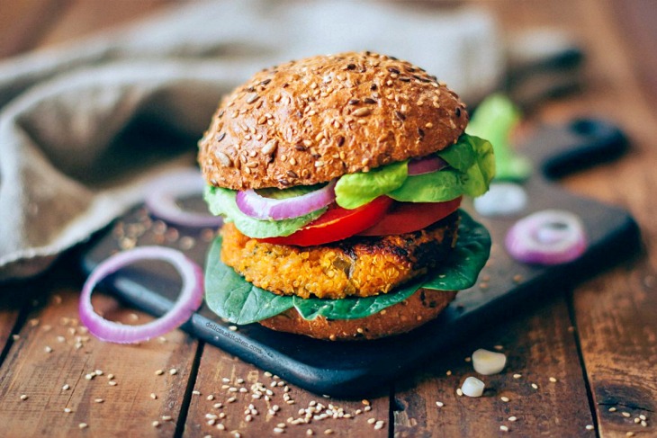 Hamburguesa vegetariana de Quinoa
