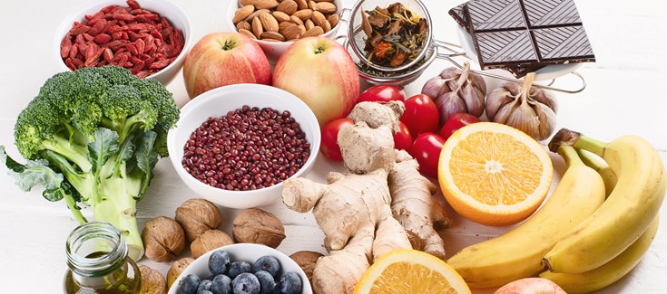 Una dieta saludable rica en polifenoles previene la inflamación