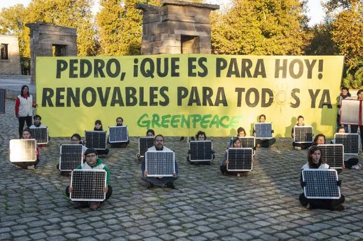 Greenpeace pide Energías renovables YA