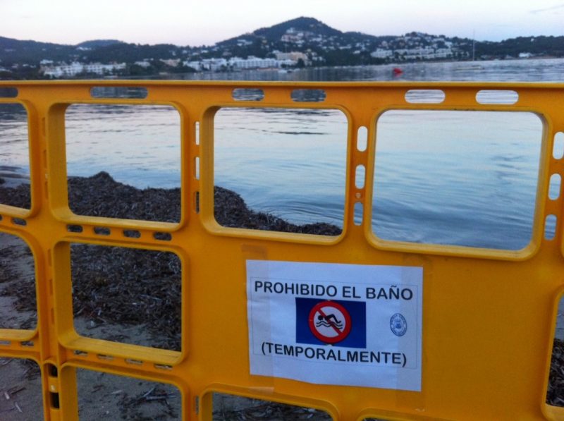 Obras en la estación de aguas residuales de Talamanca (Ibiza)