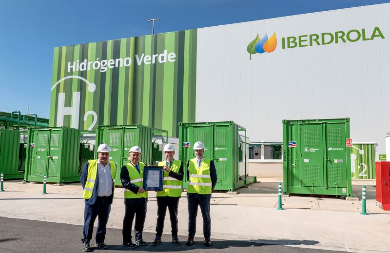 Certificado de hidrógeno renovable AENOR a Iberdrola