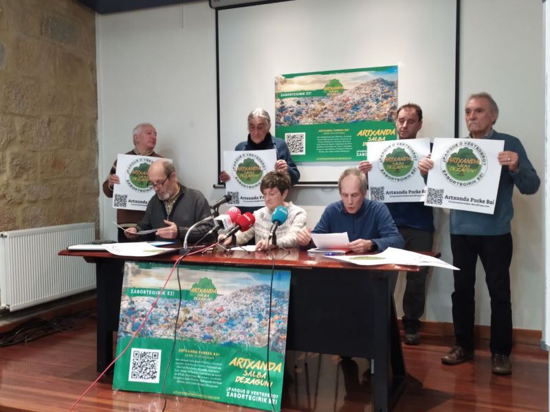 NO rotundo al nuevo vertedero de Artxanda