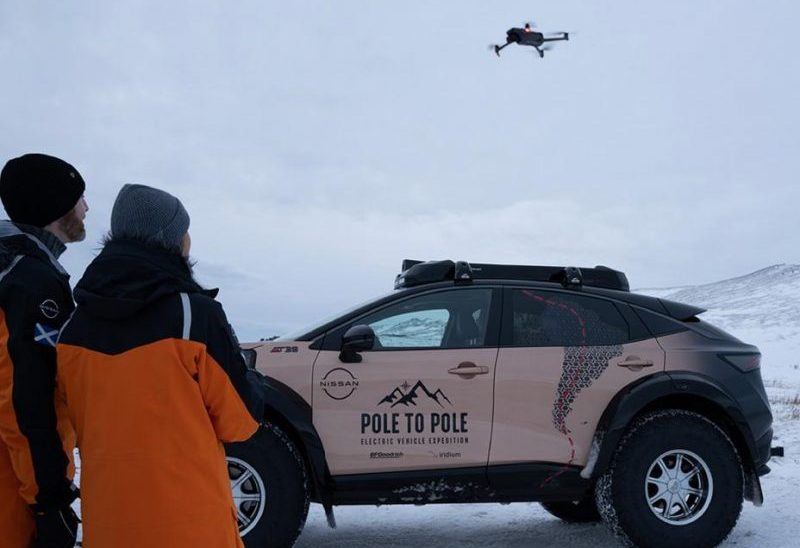 Ha comenzado el Pole to Pole del Nissan eléctrico