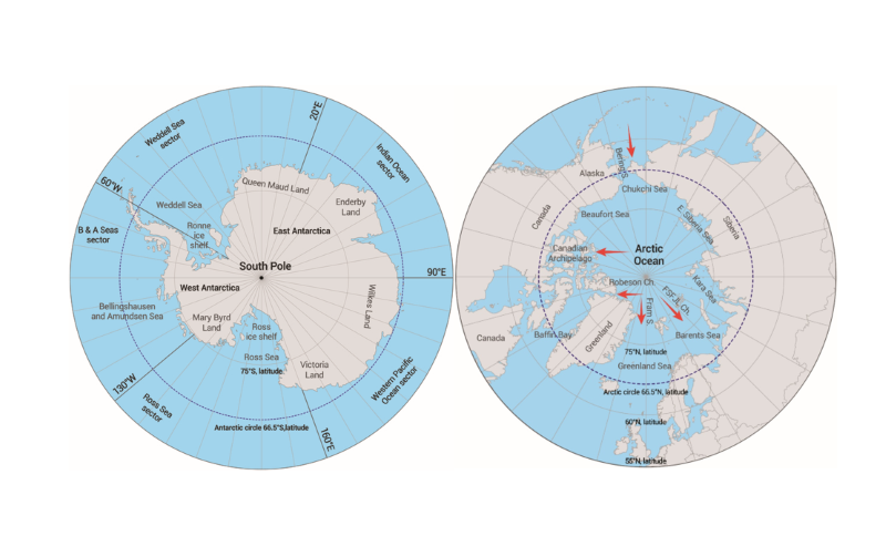 Similares pero diferentes: el hielo marino antártico y ártico
