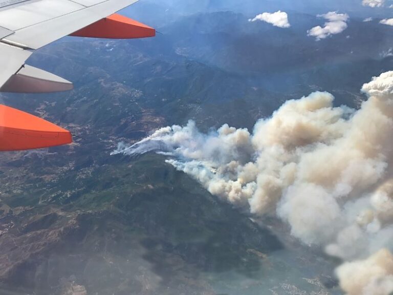 Humo africano sobre el Amazonas