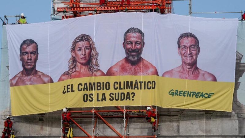 ¿El cambio climático os la suda?”: pregunta Greenpeace