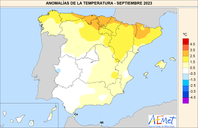 Septiembre 2023: La lluvia como 'protagonista'