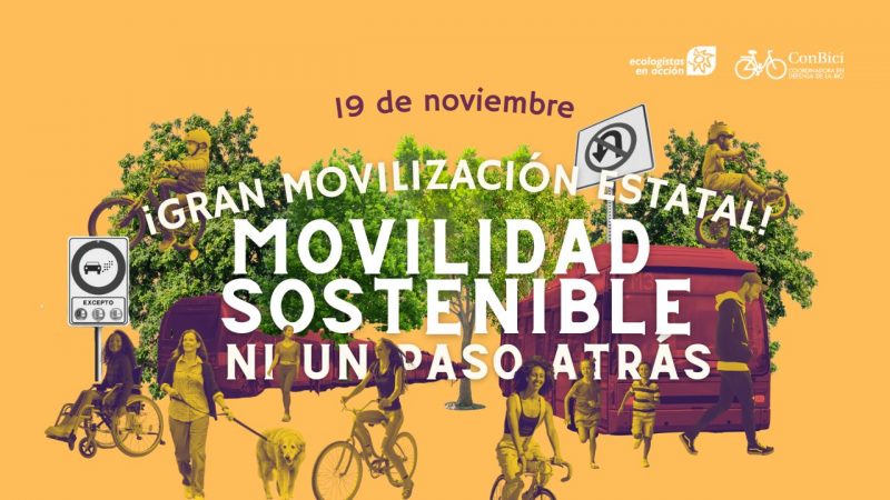 Movilizaciones por la 'movilidad sostenible' el 19 de noviembre