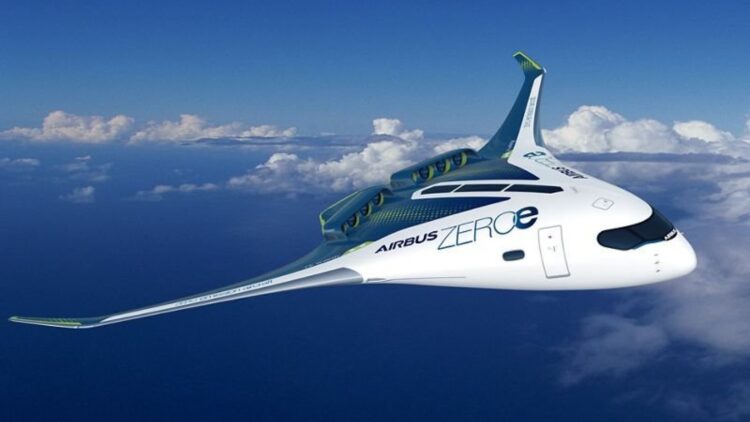 avión con combustible de hidrógeno