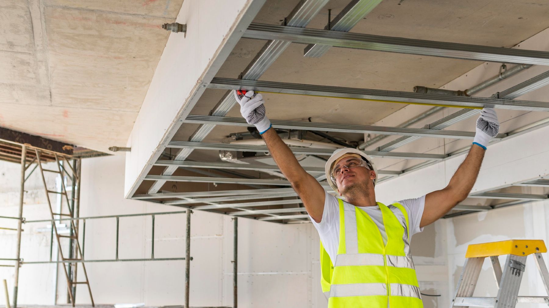 construcción, yeso construcción