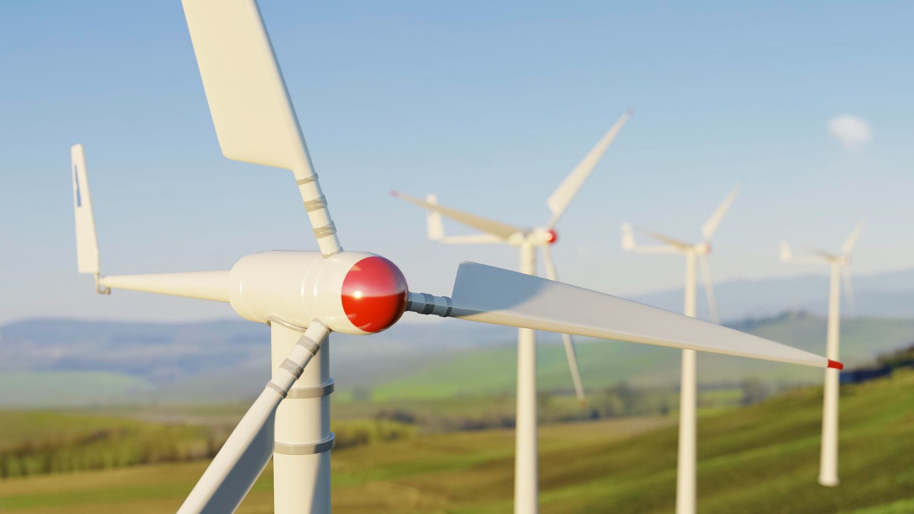 Torre futurista generadores eolicos