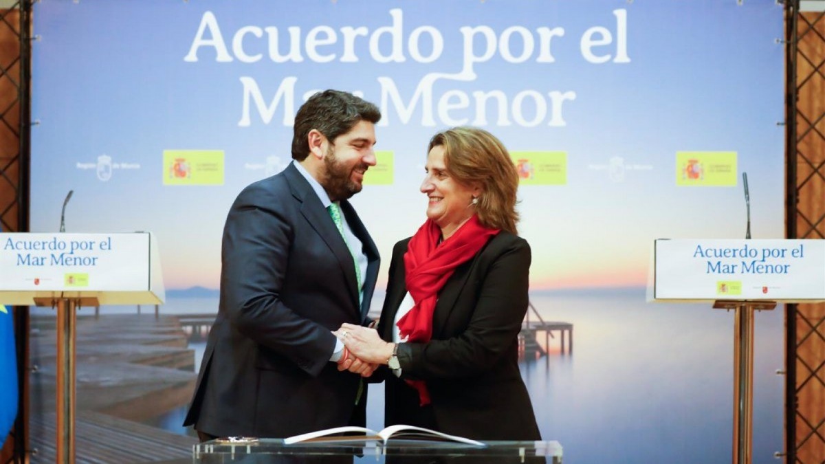 Marco de Actuaciones Prioritarias para Recuperar el Mar Menor Teresa Ribera
