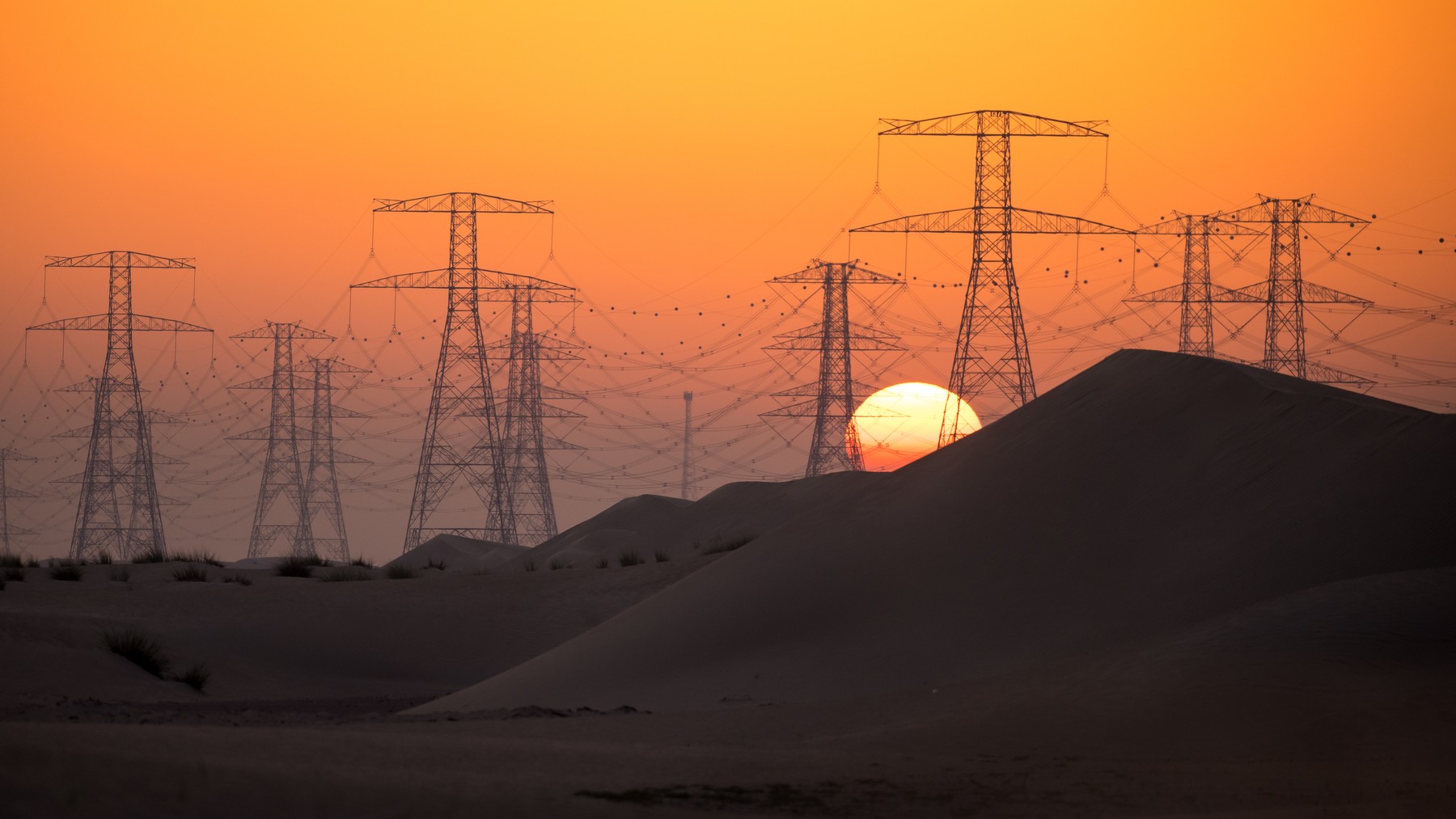 electrificacion desierto china