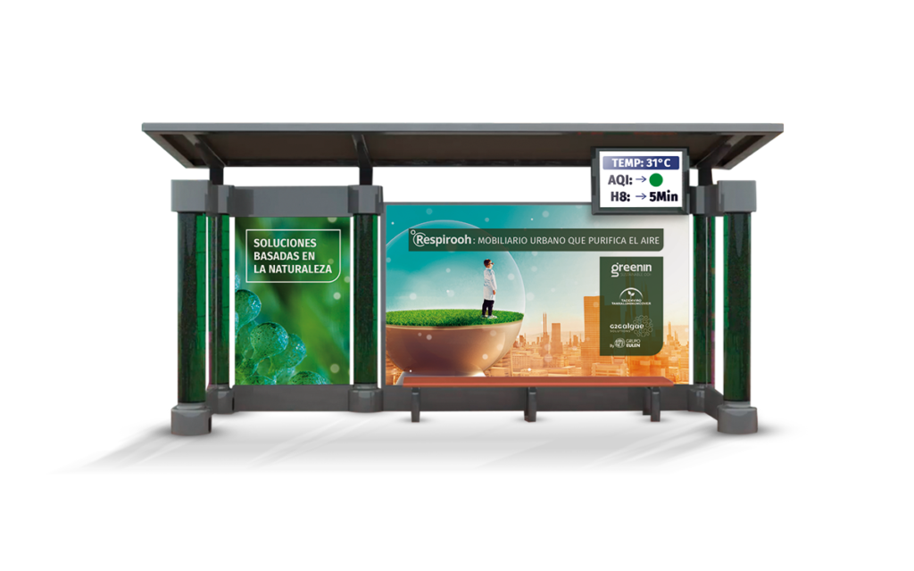 Innovador mobiliario urbano purifica aire