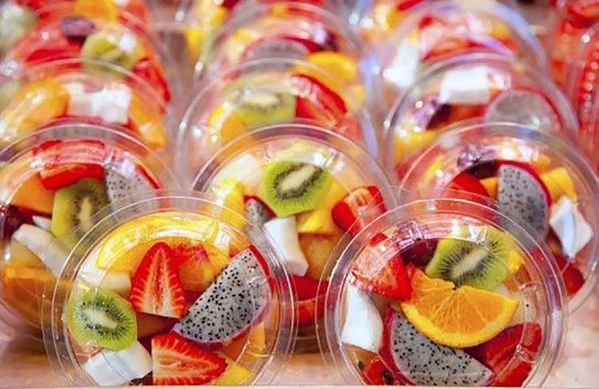 Alimentos supermercados envasados plástico