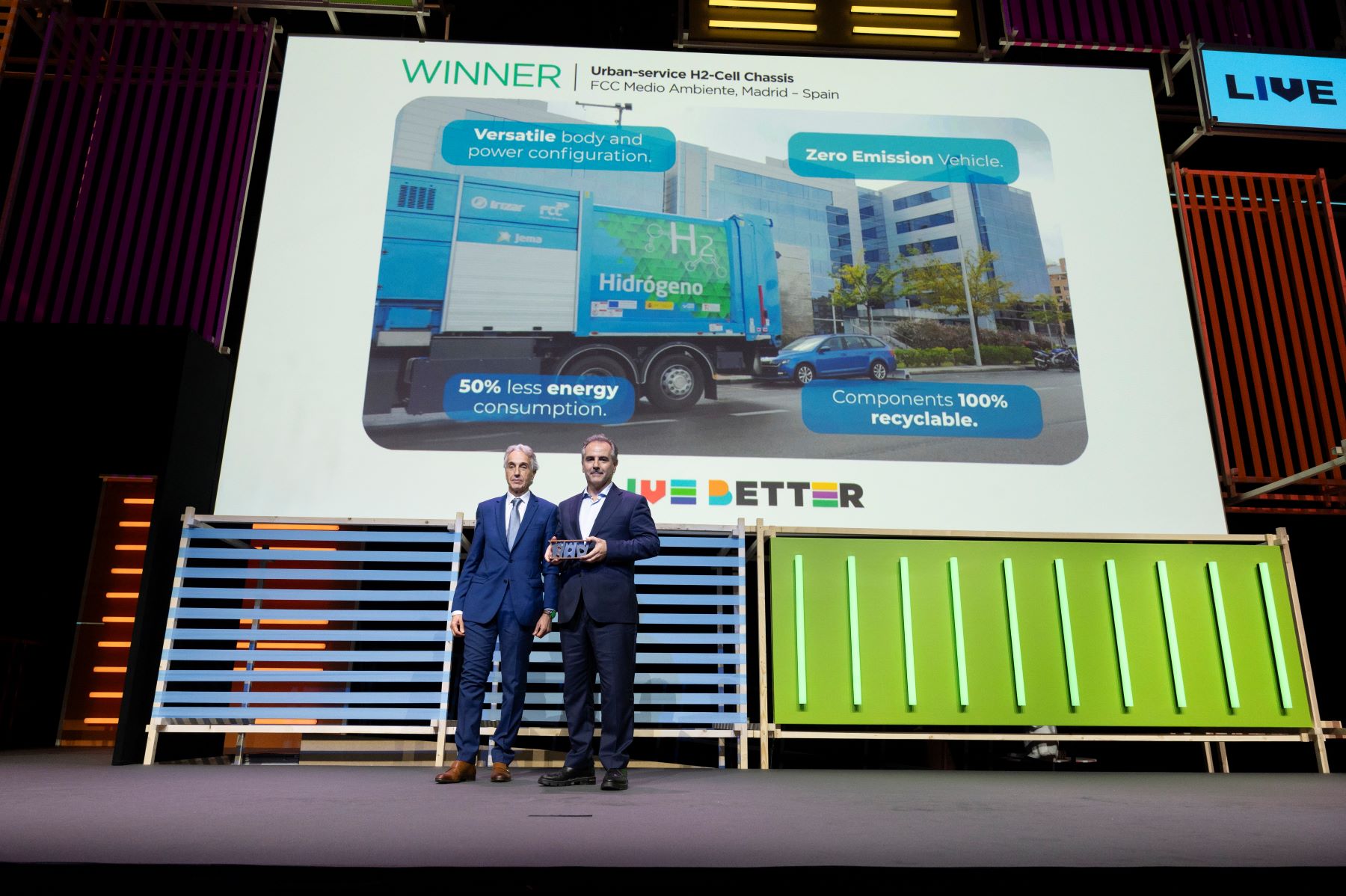 camión hidrógeno FCC Medio Ambiente premiado World Smart City Awards