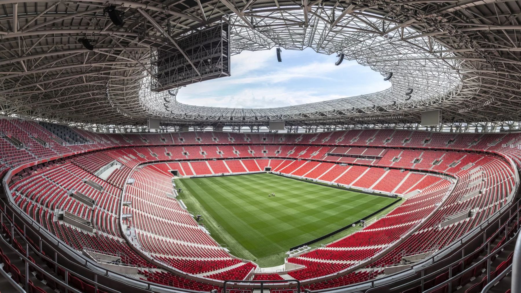 estadio de futbol paneles solares