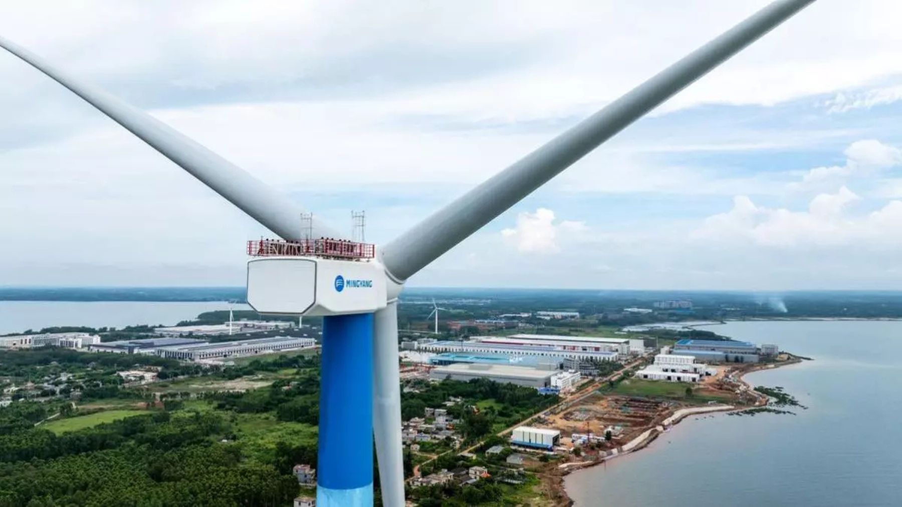 China pone en marcha el aerogenerador terrestre más grande