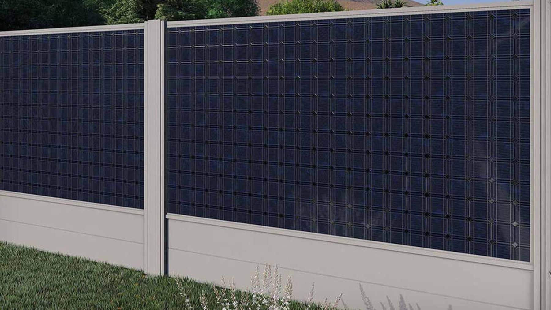 paneles solares valla fotovoltaica