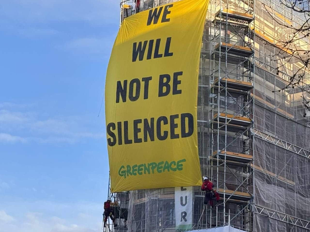 Greenpeace SLAPP Energy Transferembajada Estados Unidos Madrid
